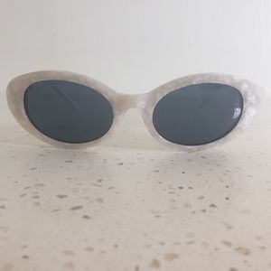 White pearl sunglasses
